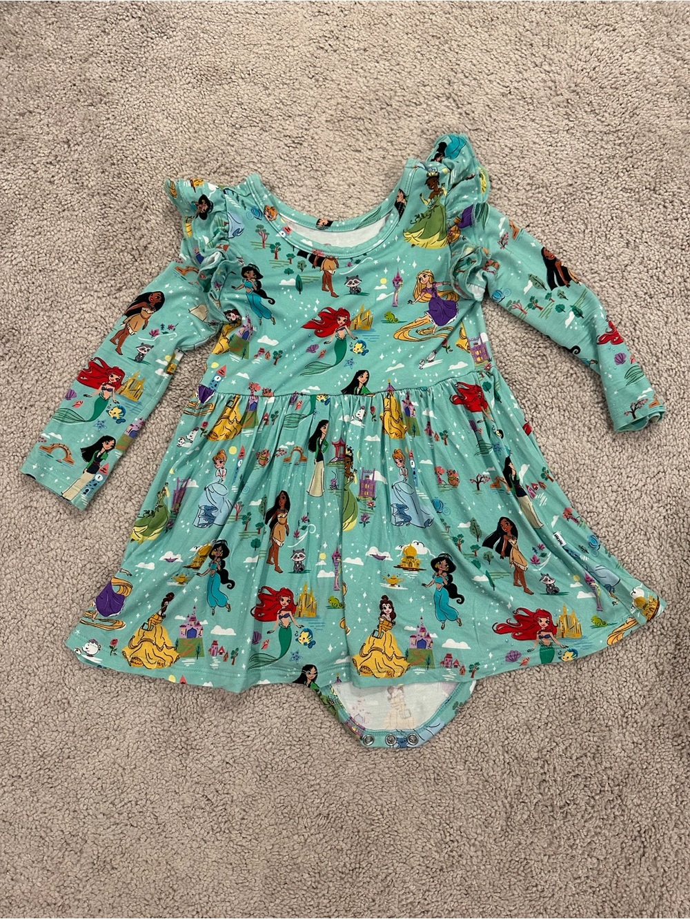 Little Sleepies Princess Dreams Disney Bodysuit Dress